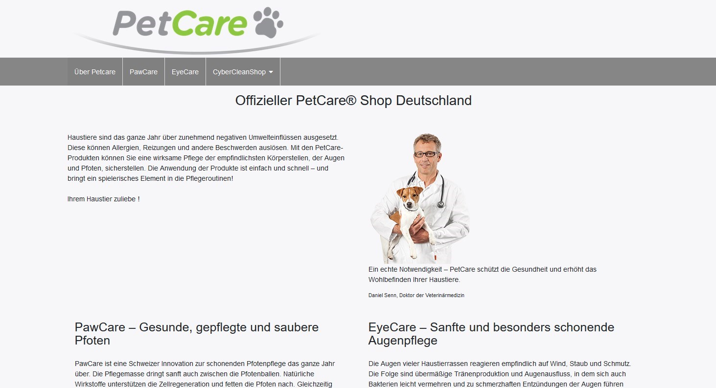 Pawcareshop Greifswald Design